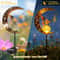 Solar Moon Fairy Garden Light With Crackle Glass Globe And Stake 4