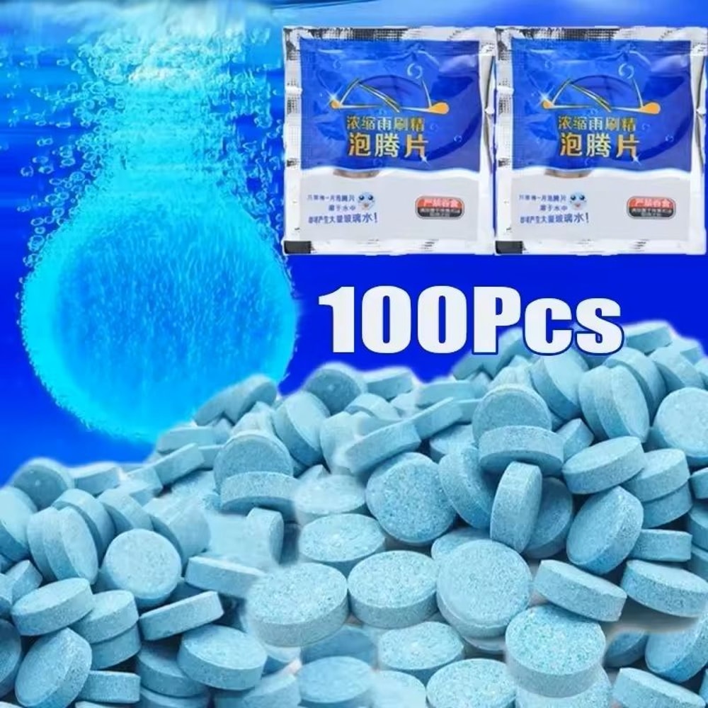 Glass Cleaner Effervescent Tablets For Windshield Wipers 1