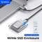 Transparent NVMe SSD Enclosure USB C Adapter 10Gbps 0