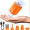 Portable Mini Air Pump With Camping Light And USB Rechargeable Battery 0