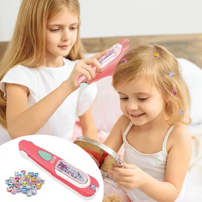 Bling Hair Gem Stamper Toy For Girls With Sparkling Hair Jewels 5