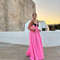 Womens Backless Lace Up Maxi Dress With Spaghetti Straps 2