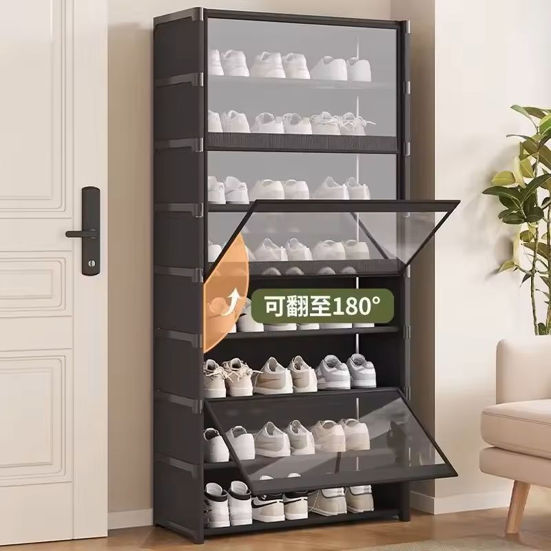 Multilayer Transparent Shoe Rack Cabinet For Small Spaces 2