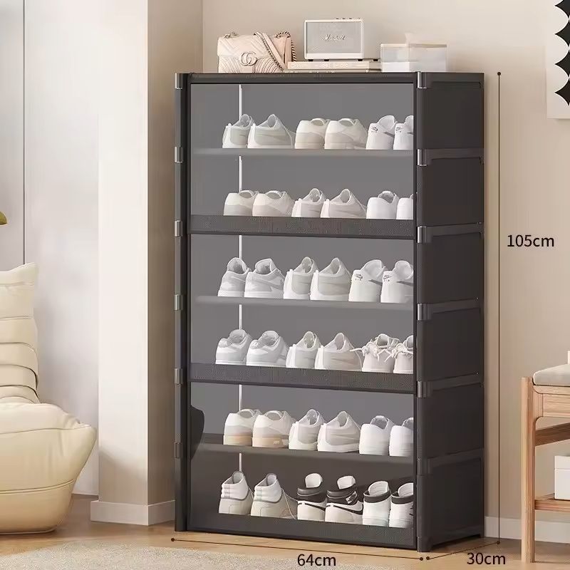 Multilayer Transparent Shoe Rack Cabinet For Small Spaces 5