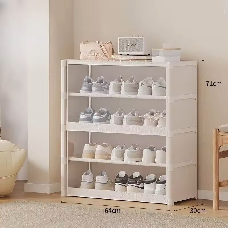 Multilayer Transparent Shoe Rack Cabinet For Small Spaces 8