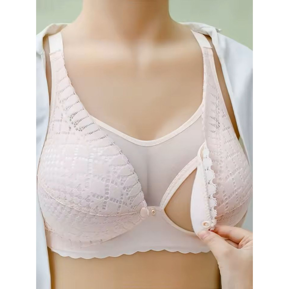 Front Button Nursing Bra For Breastfeeding And Maternity Comfort 5