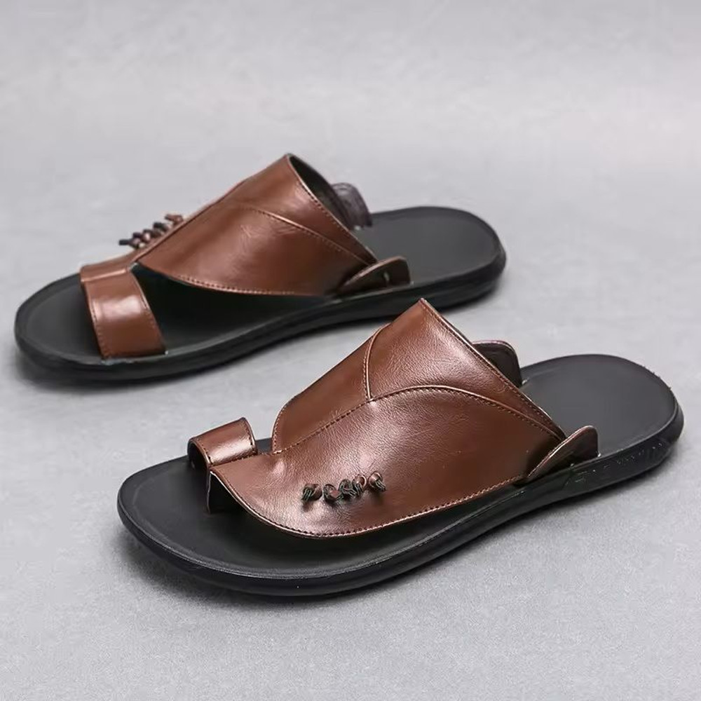 Mens Summer Leather Sandals For Casual And Business Comfort 2
