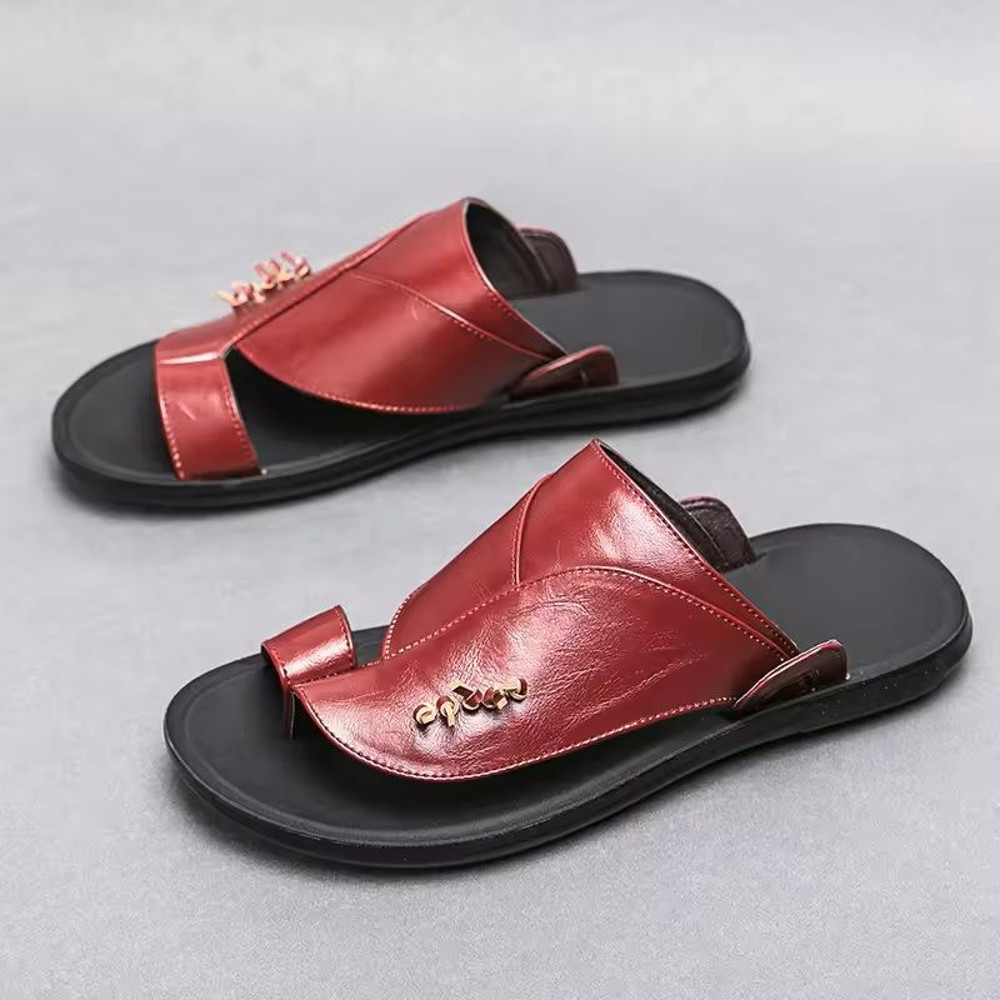 Mens Summer Leather Sandals For Casual And Business Comfort 4