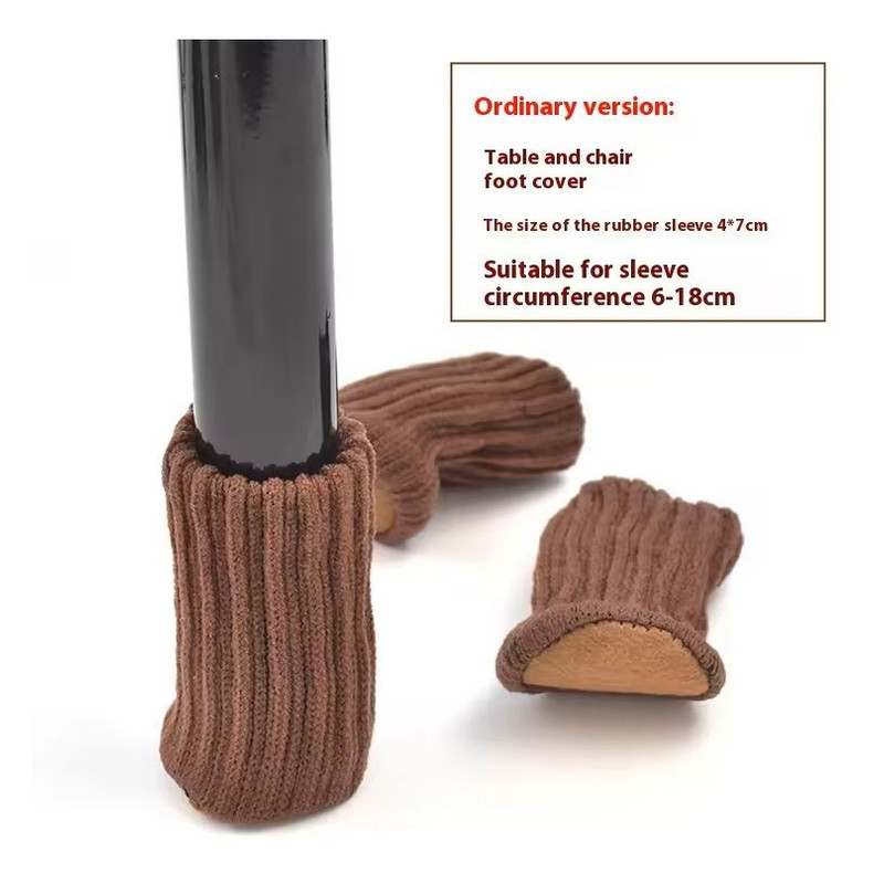 16 Piece Knitted Chair Leg Socks Set For Floor Protection 0