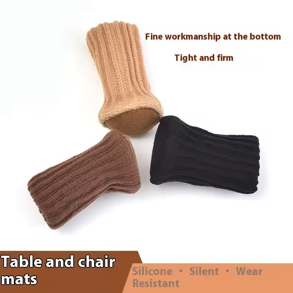 16 Piece Knitted Chair Leg Socks Set For Floor Protection 1