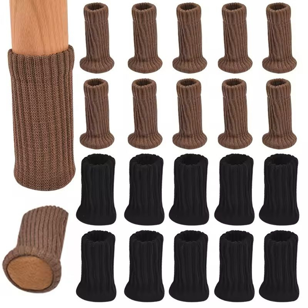 16 Piece Knitted Chair Leg Socks Set For Floor Protection 5