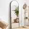 Modern Full Body Mirror With Stand Or Wall Mount 64x21 Inch Aluminum Frame 1