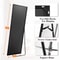 Modern Full Body Mirror With Stand Or Wall Mount 64x21 Inch Aluminum Frame 6