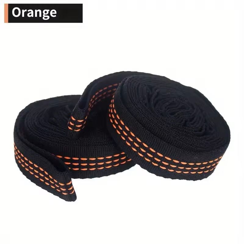 HeavyDuty Hammock Straps Set  2PCS Reinforced Polyester With 5 Metal Rings For Outdoor Camping 4