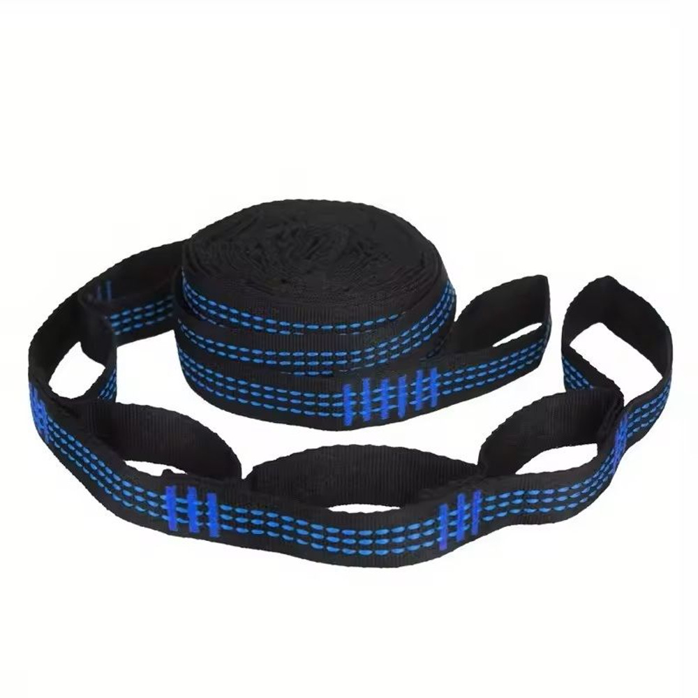 HeavyDuty Hammock Straps Set  2PCS Reinforced Polyester With 5 Metal Rings For Outdoor Camping 6