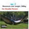 Outdoor Camping Hammock With Mosquito Net Lightweight Parachute Fabric Bed 4