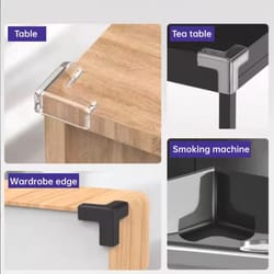 silicone corner protectors for furniture baby safety cushions 4 to 20 pack clear or black