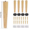 Wooden Furniture Legs Set Of 4 Solid Wood Replacement Feet Slanted Or Straight Style 11