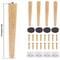 Wooden Furniture Legs Set Of 4 Solid Wood Replacement Feet Slanted Or Straight Style 5
