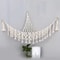 Boho Toy Hammock Hanging Mesh Storage Net With Tassels Triangular Wall Organizer 0