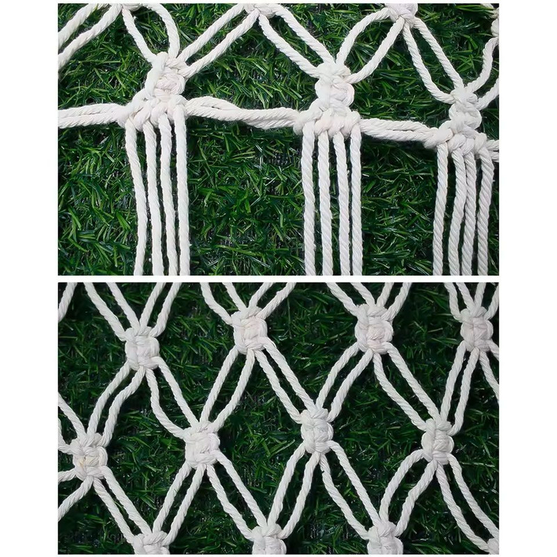 Boho Toy Hammock Hanging Mesh Storage Net With Tassels Triangular Wall Organizer 6