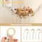 Macrame Toy Hammock Large Hanging Storage Net For Stuffed Animals Corner Organizer 6