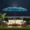 Extra Large Double Sided Patio Umbrella With Solar Lights And Base 1