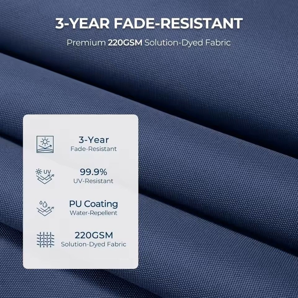 Extra Large Double Sided Patio Umbrella With Solar Lights And Base 11