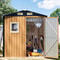Outdoor Steel Garden Storage Shed With Lockable Door And Window 1