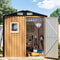 Outdoor Steel Garden Storage Shed With Lockable Door And Window 6