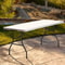 Foldable 6FT White Plastic Picnic Table With Locking Legs And Carry Handle 0