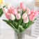 Real Touch Artificial Tulip Bouquet For Home And Wedding Decor 10 Stems 0