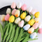 Real Touch Artificial Tulip Bouquet For Home And Wedding Decor 10 Stems 4