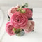 Rose Pink Silk Peony Bouquet With Buds For Home And Wedding Decor 2