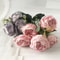 Rose Pink Silk Peony Bouquet With Buds For Home And Wedding Decor 13