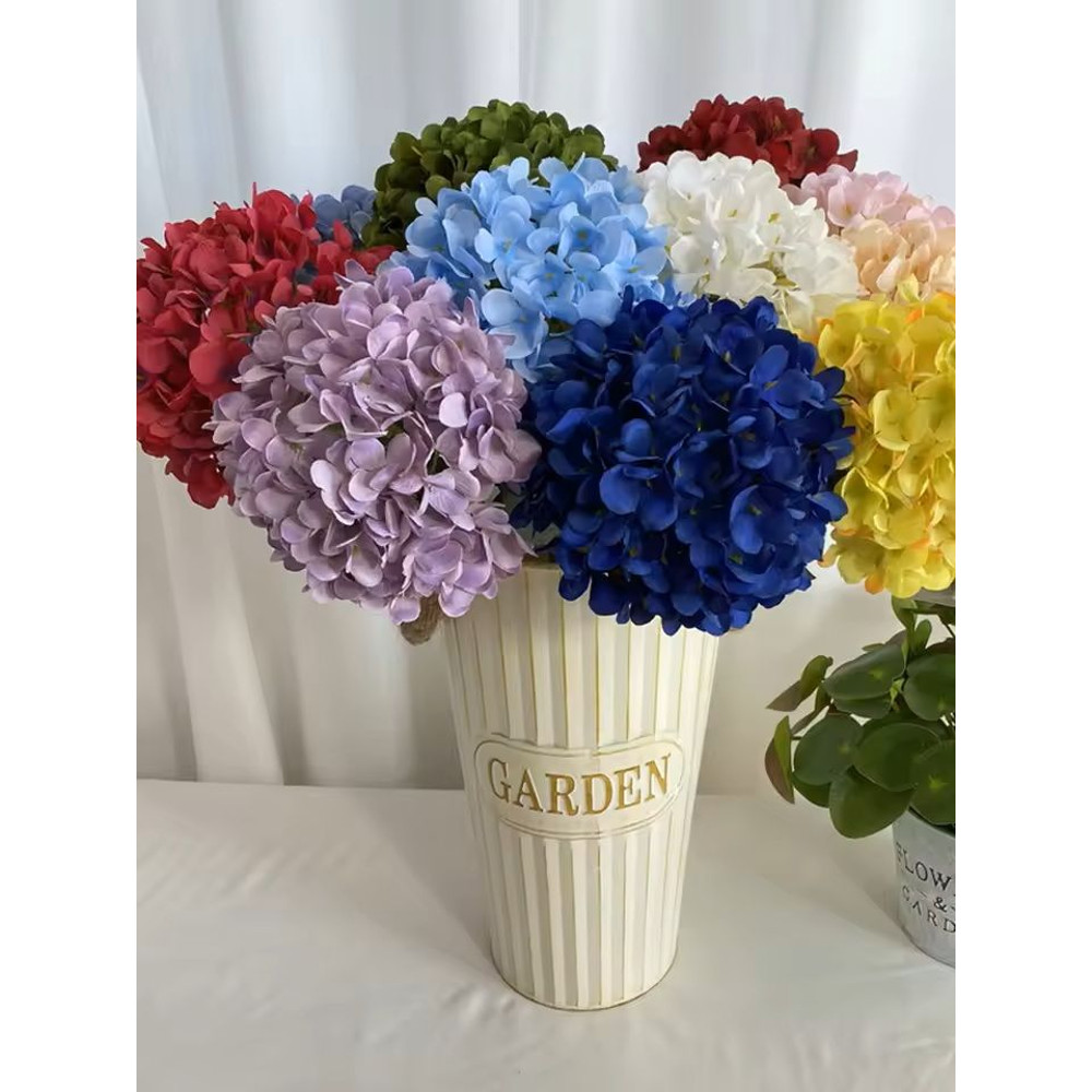 Silk Hydrangea Bouquet With Big Blooms For Home And Wedding Decor 1