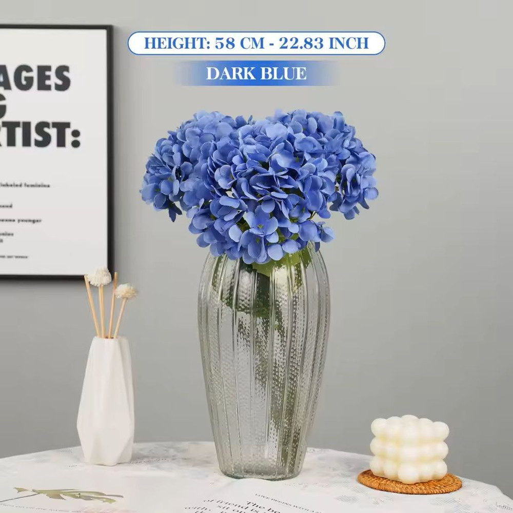 Silk Hydrangea Bouquet With Big Blooms For Home And Wedding Decor 15