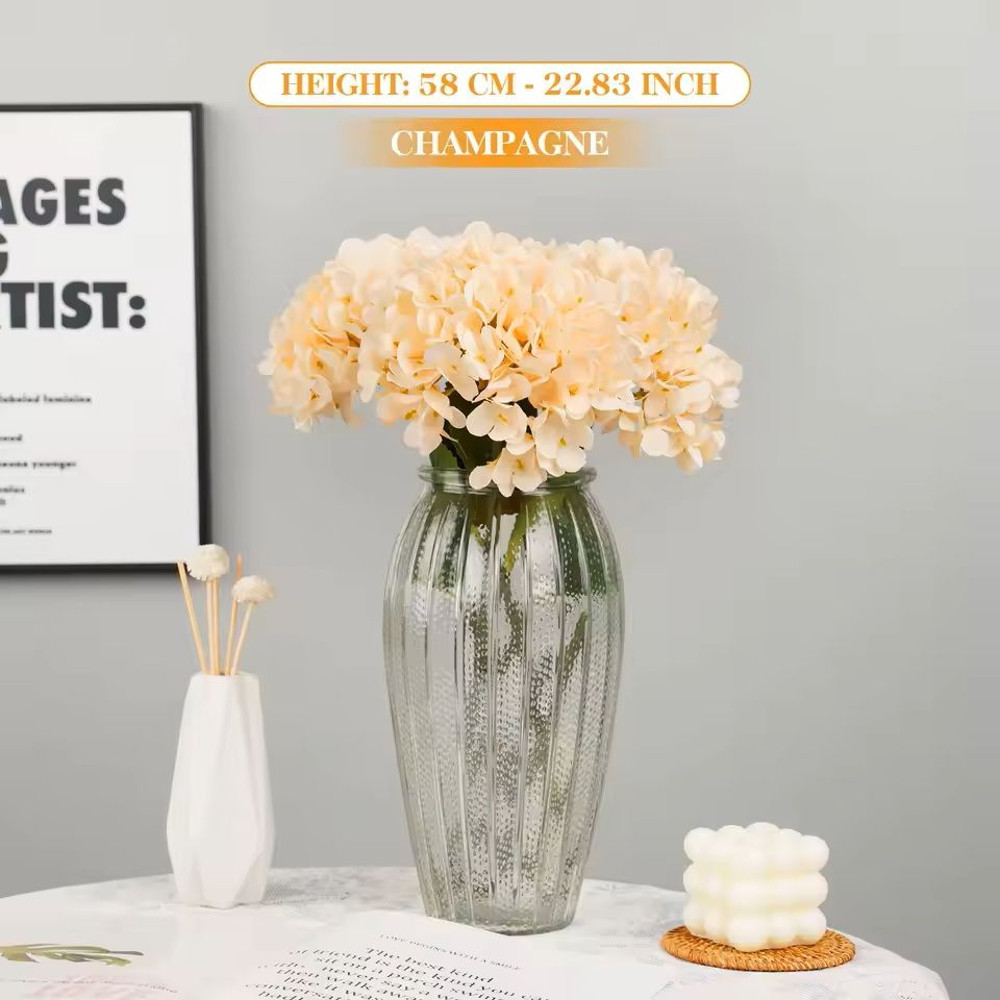 Silk Hydrangea Bouquet With Big Blooms For Home And Wedding Decor 17