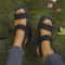 Womens Wedge Platform Sandals With Ankle Strap And Open Toe 3