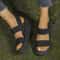 Womens Wedge Platform Sandals With Ankle Strap And Open Toe 5