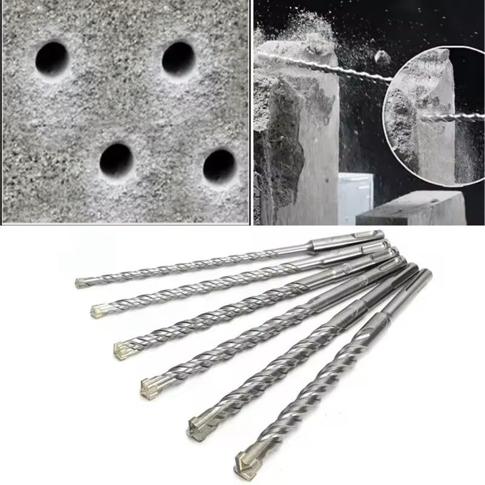 Electric Hammer Drill Bits For Concrete And Stone SDS Plus Tungsten Steel 4