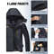 Mens Waterproof Ski Jacket With Fleece Lining And Removable Hood 4