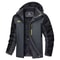 Mens Waterproof Ski Jacket With Fleece Lining And Removable Hood 6
