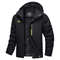 Mens Waterproof Ski Jacket With Fleece Lining And Removable Hood 13