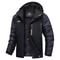 Mens Waterproof Ski Jacket With Fleece Lining And Removable Hood 15