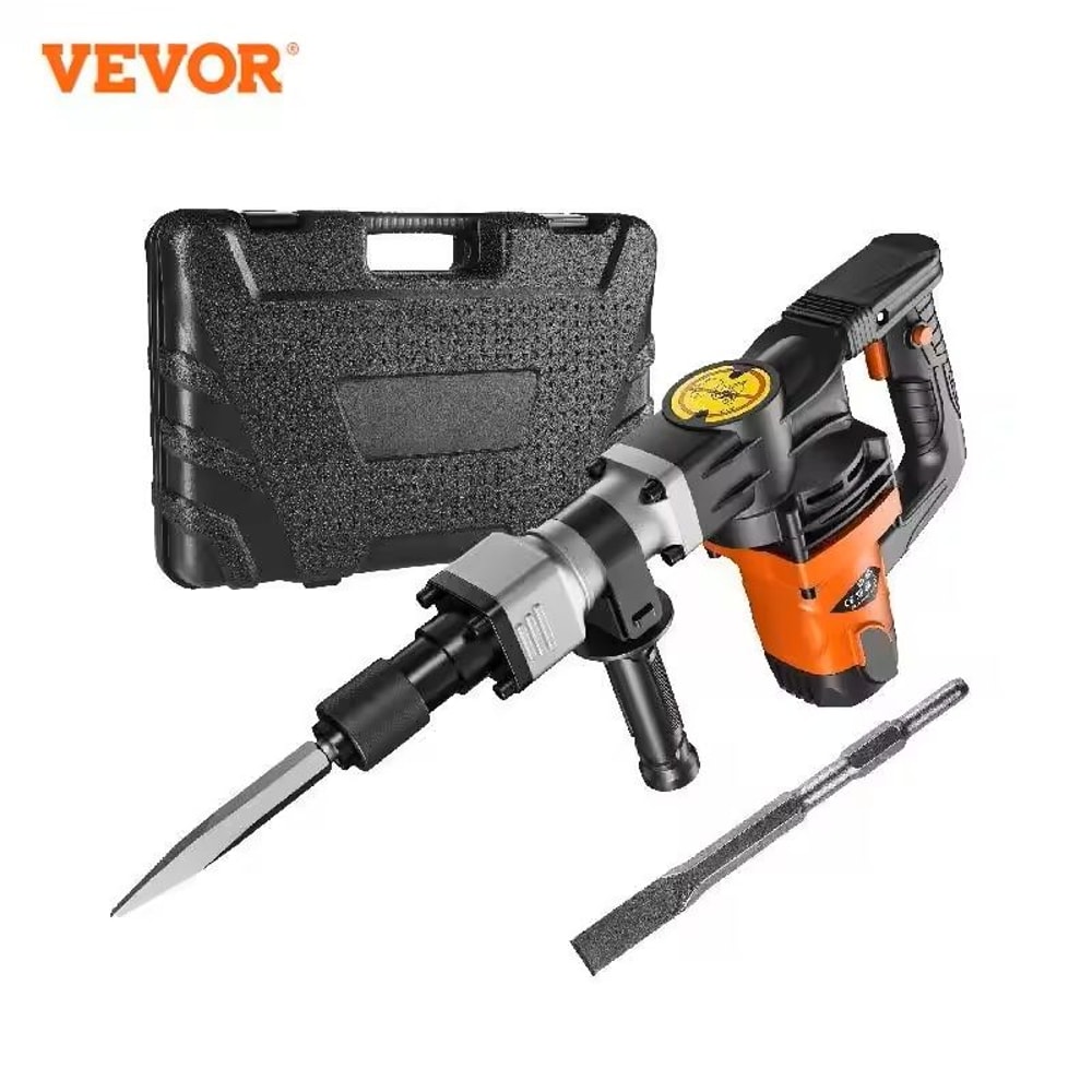 Heavy Duty Electric Jackhammer With Chisels And Carry Case 0