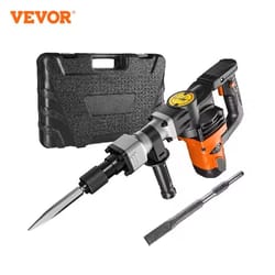 heavy duty electric jackhammer with chisels and carry case