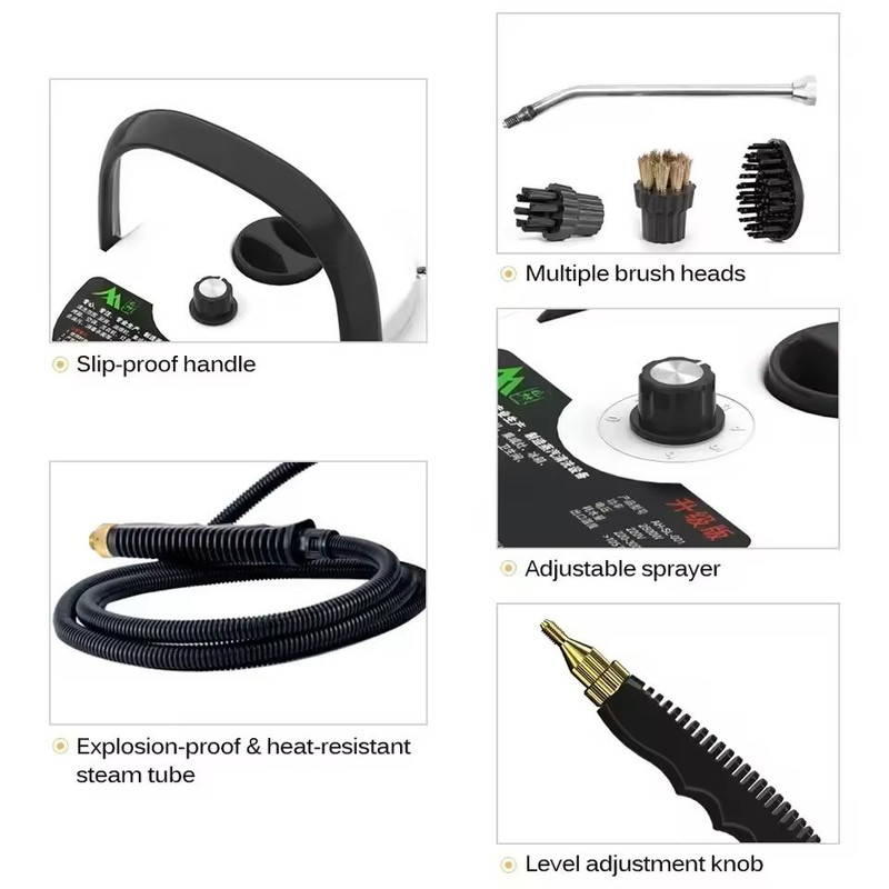 2500W HighPressure Steam Cleaner For Deep Sanitizing And Home Detailing 2