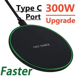 300w fast wireless charging pad for iphone, samsung & more