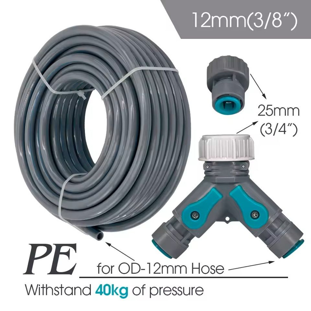 Adjustable Garden Misting System With Flexible Brass Spray Kit Cooling Fogging Watering Hose 6